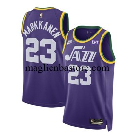 Maglia NBA Utah Jazz Lauri Markkanen 23 Nike 2023-2024 Classic Edition Viola Swingman - Uomo